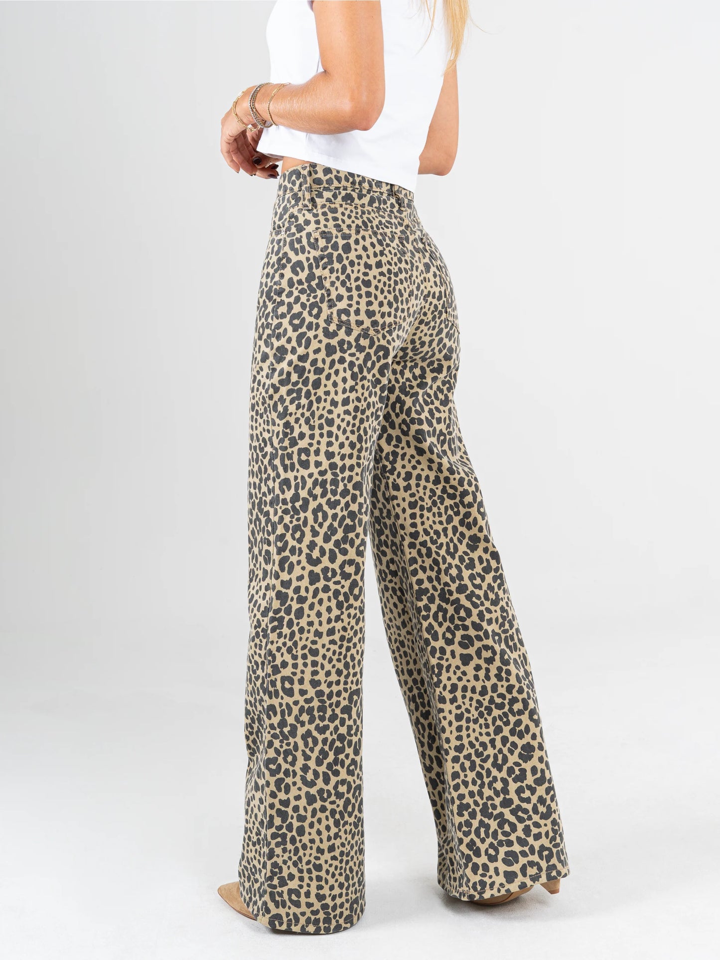 Jean Mom Animal Ajustable Acampanado