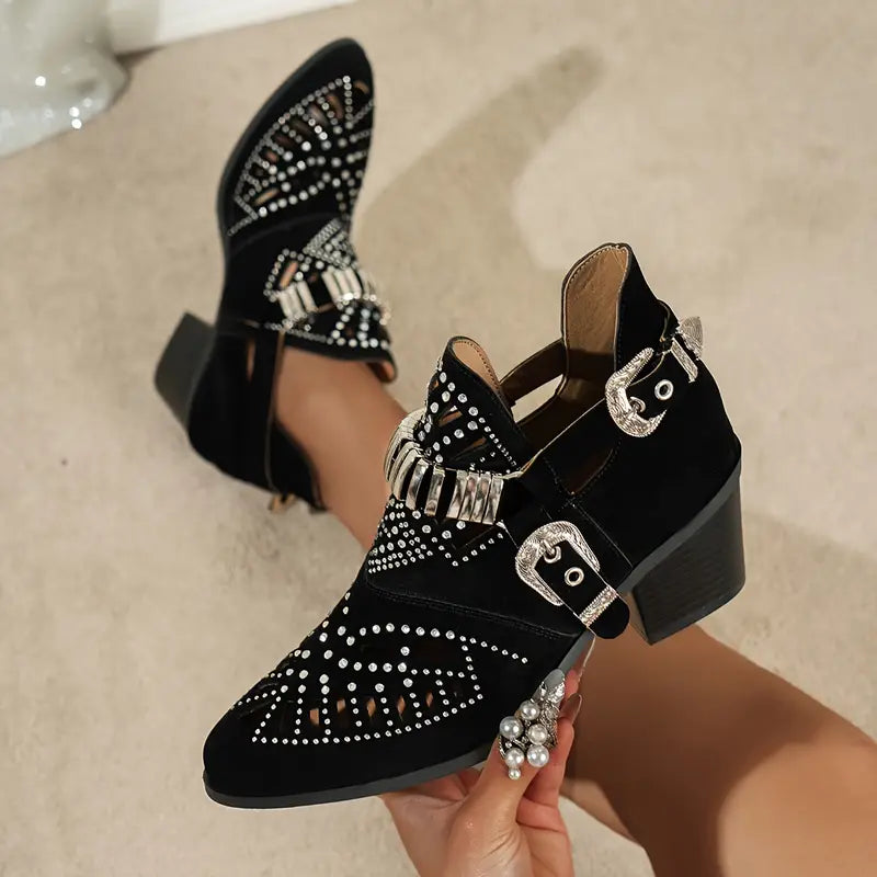 Velvet - Botines Cortos Ajustables