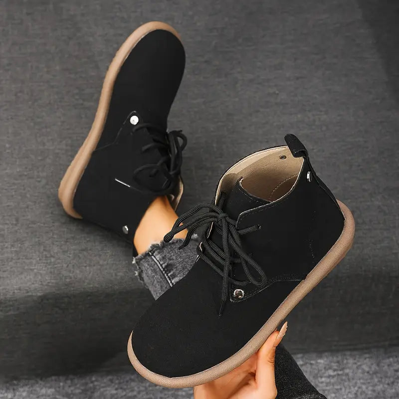 Comfort - Botines Cortos de Piel Auténtica Antideslizante