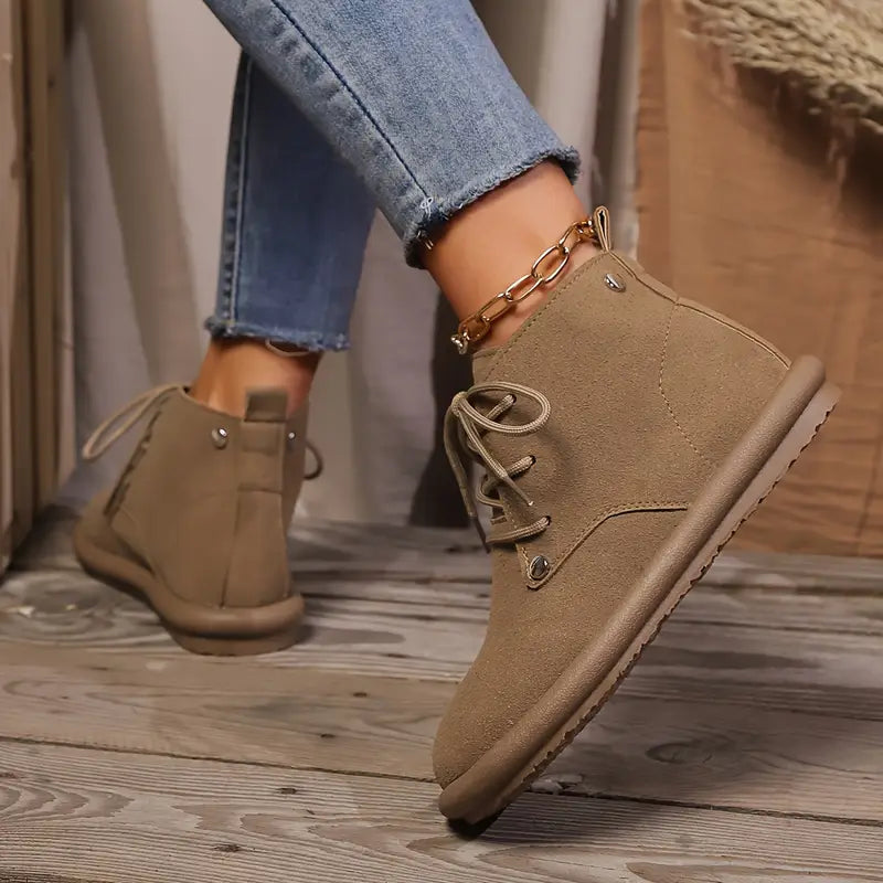Comfort - Botines Cortos de Piel Auténtica Antideslizante