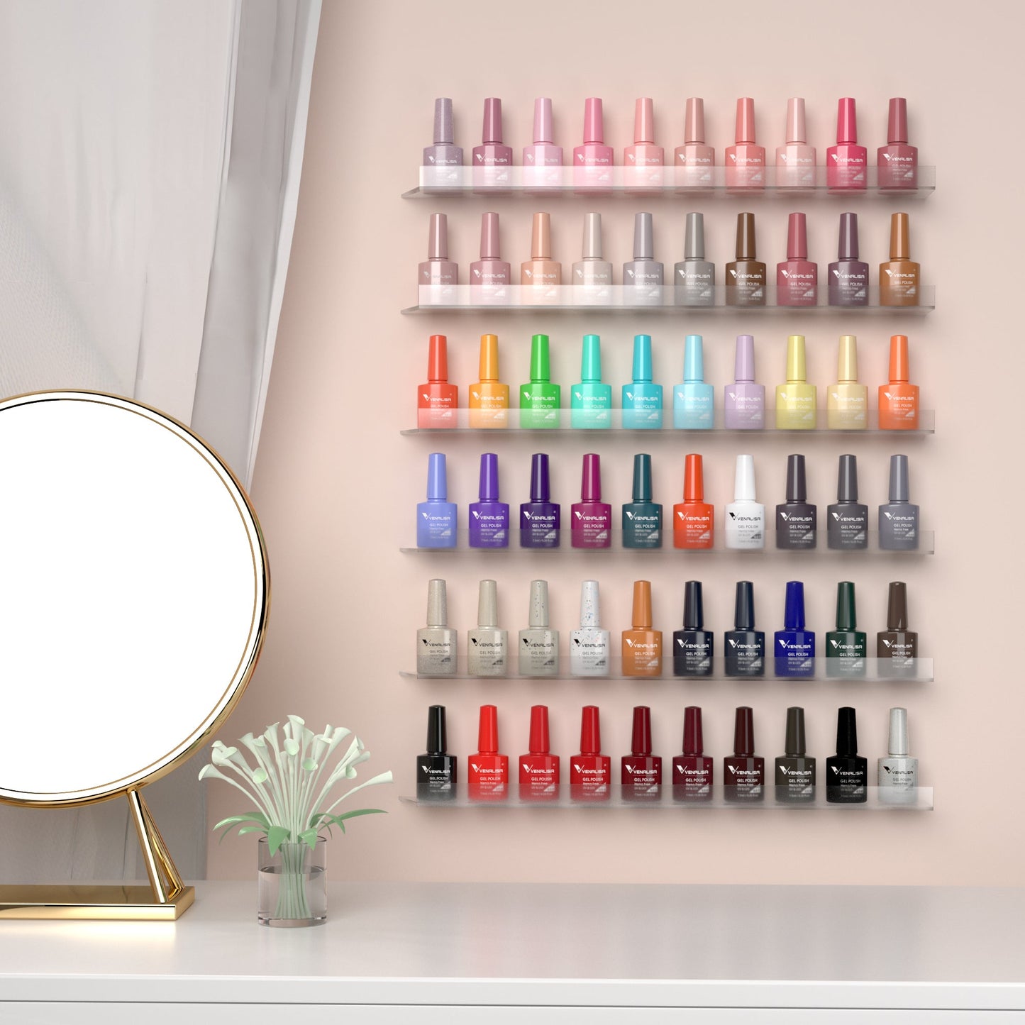 Kit Venalisa Esmaltes en Gel HEMA-Free – Colores Vibrantes y Seguros