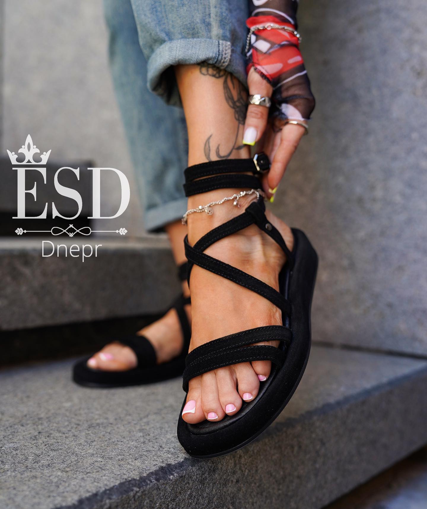 Julieta - Sandalia de Cuero con Plantilla Gel