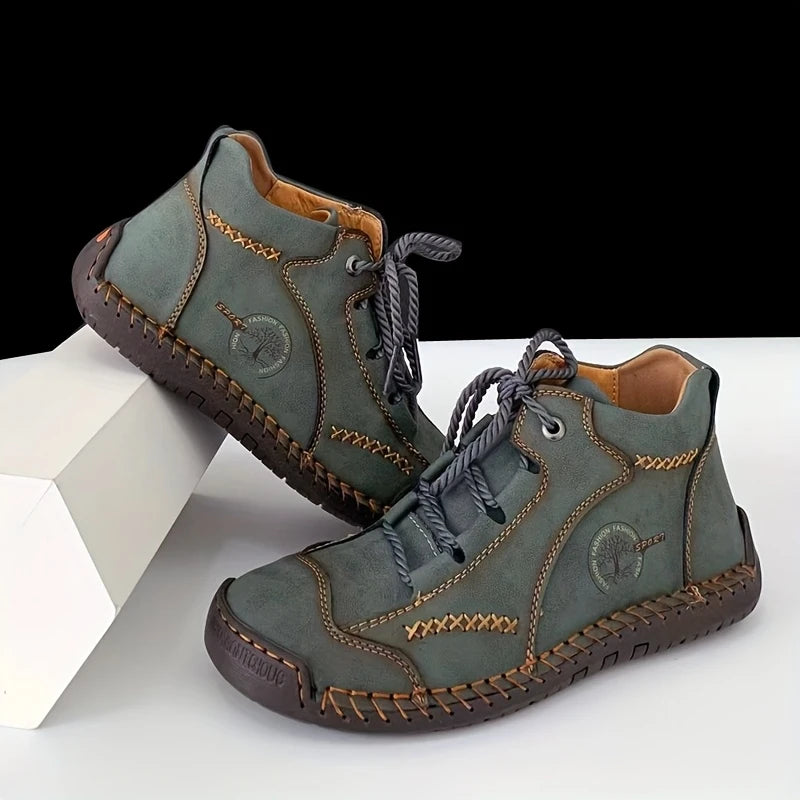 Clinic - Botines Cortos de Cuero Genuino