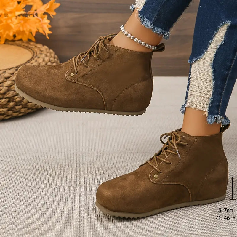 Marga - Botines Cortos de Piel Auténtica
