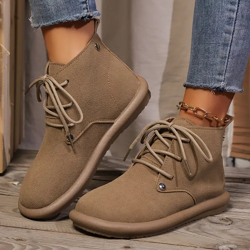 Comfort - Botines Cortos de Piel Auténtica Antideslizante