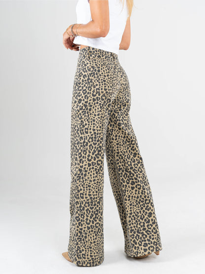 Jean Mom Animal Ajustable Acampanado