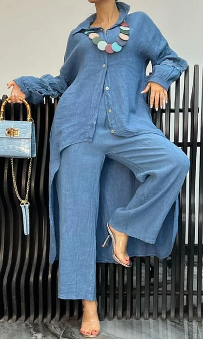 Marie - Conjunto de Lino Ancho