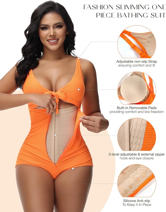Traje de baño con Faja en el Interior - Reduce hasta 4 cm