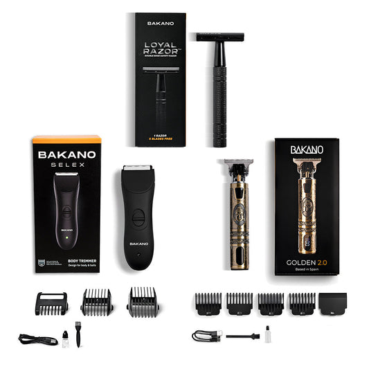PACK TOTAL BAKANO – AFEITADO Y CUIDADO PERSONAL DE ALTA PRECISIÓN