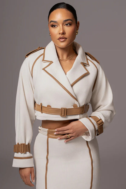 Jocelyn - Conjunto Falda + Chaqueta de Vestir Elegante