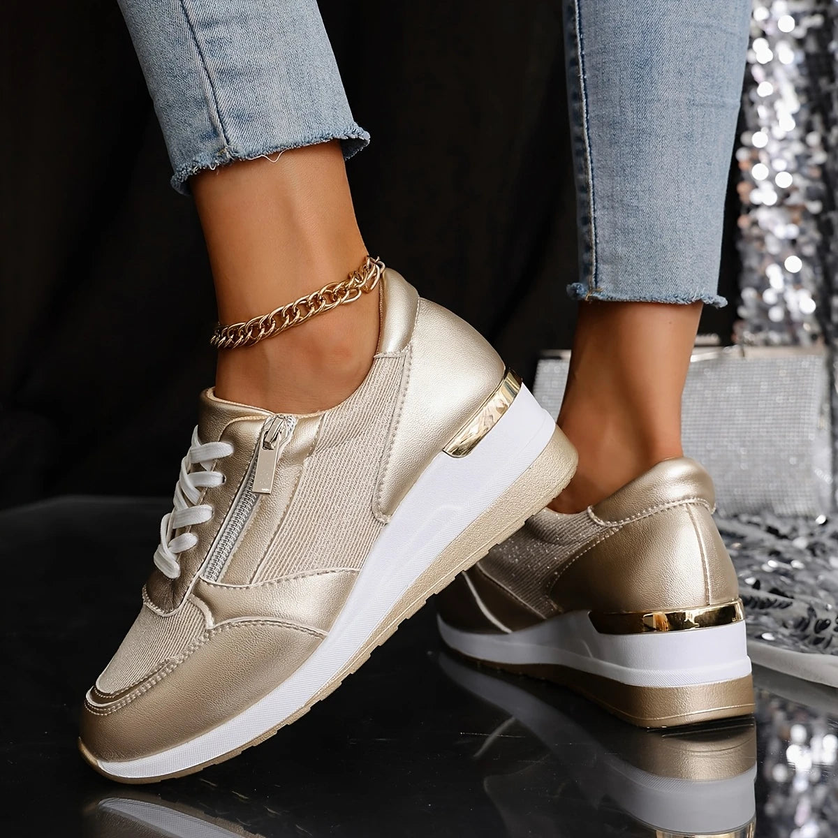 Zapatillas Golden - Plantilla Ortopédica Extraíble
