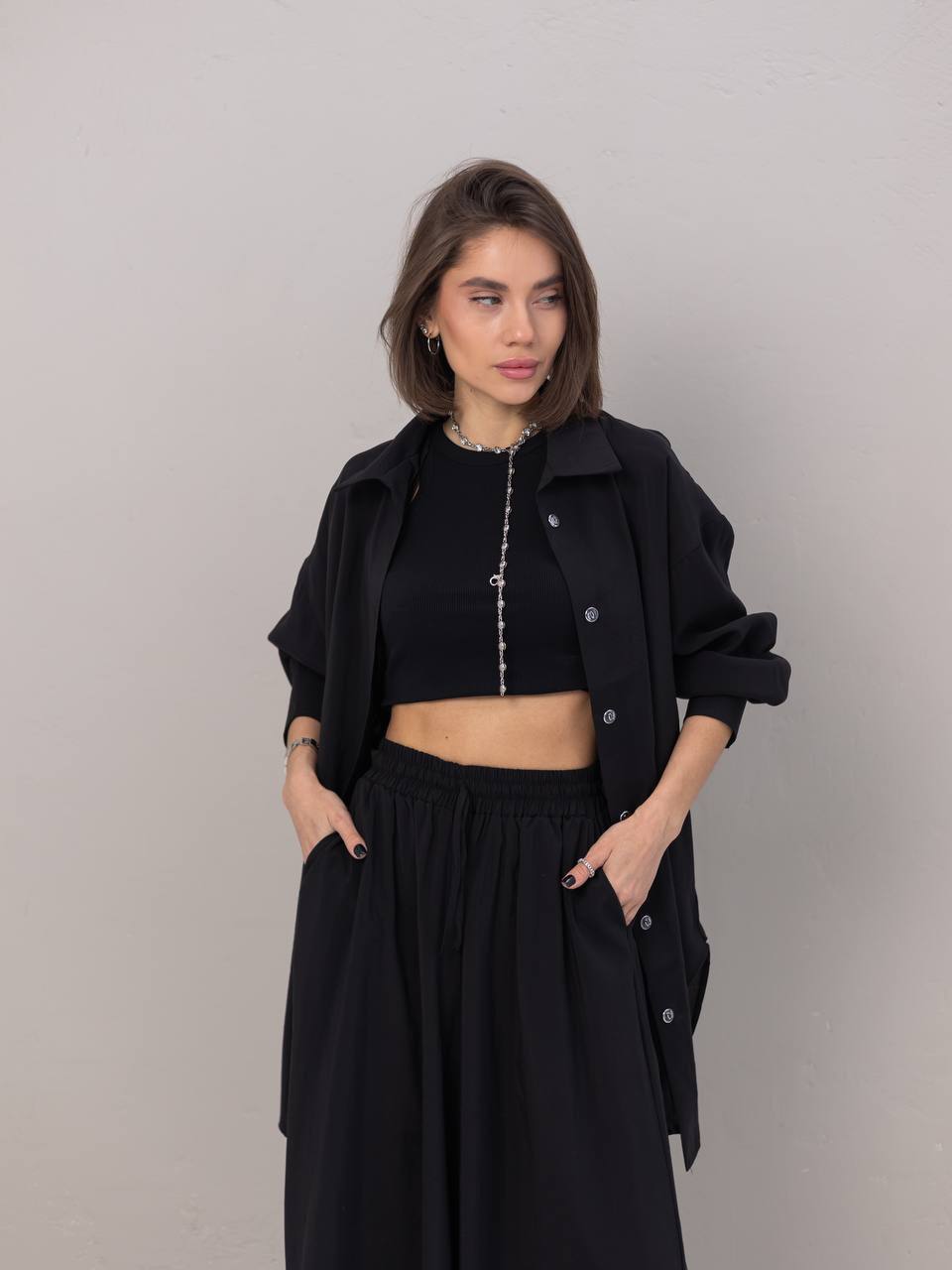 Mirelle - Pantalón Holgado Ajustable + Camisa Ancha de Regalo
