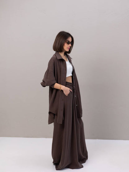Mirelle - Pantalón Holgado Ajustable + Camisa Ancha de Regalo